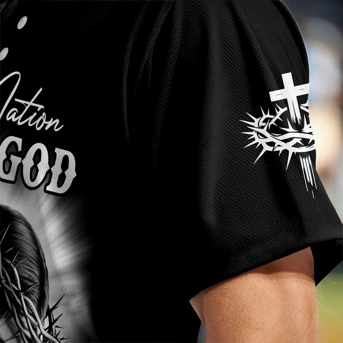 One Nation Under God Flag Baseball Jersey Deal