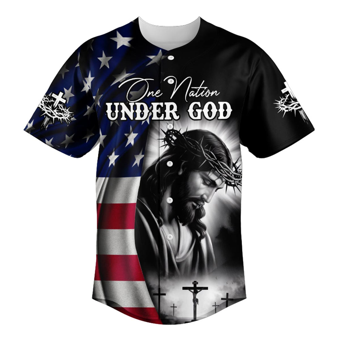 One Nation Under God Baseball Jersey