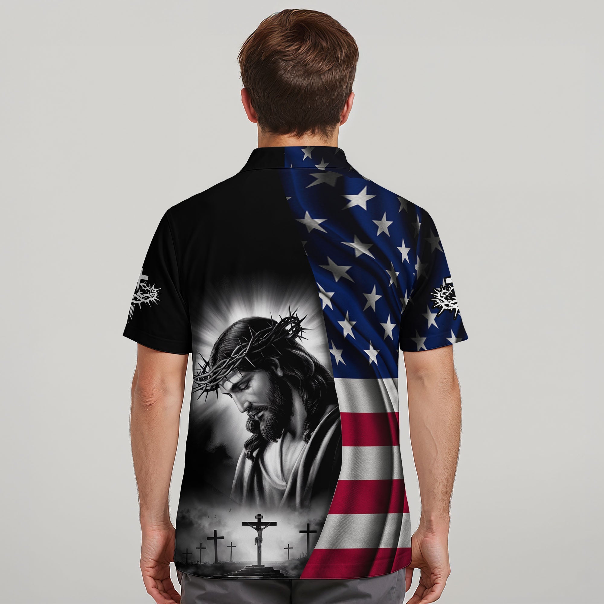One Nation Under God Flag Polo Deal