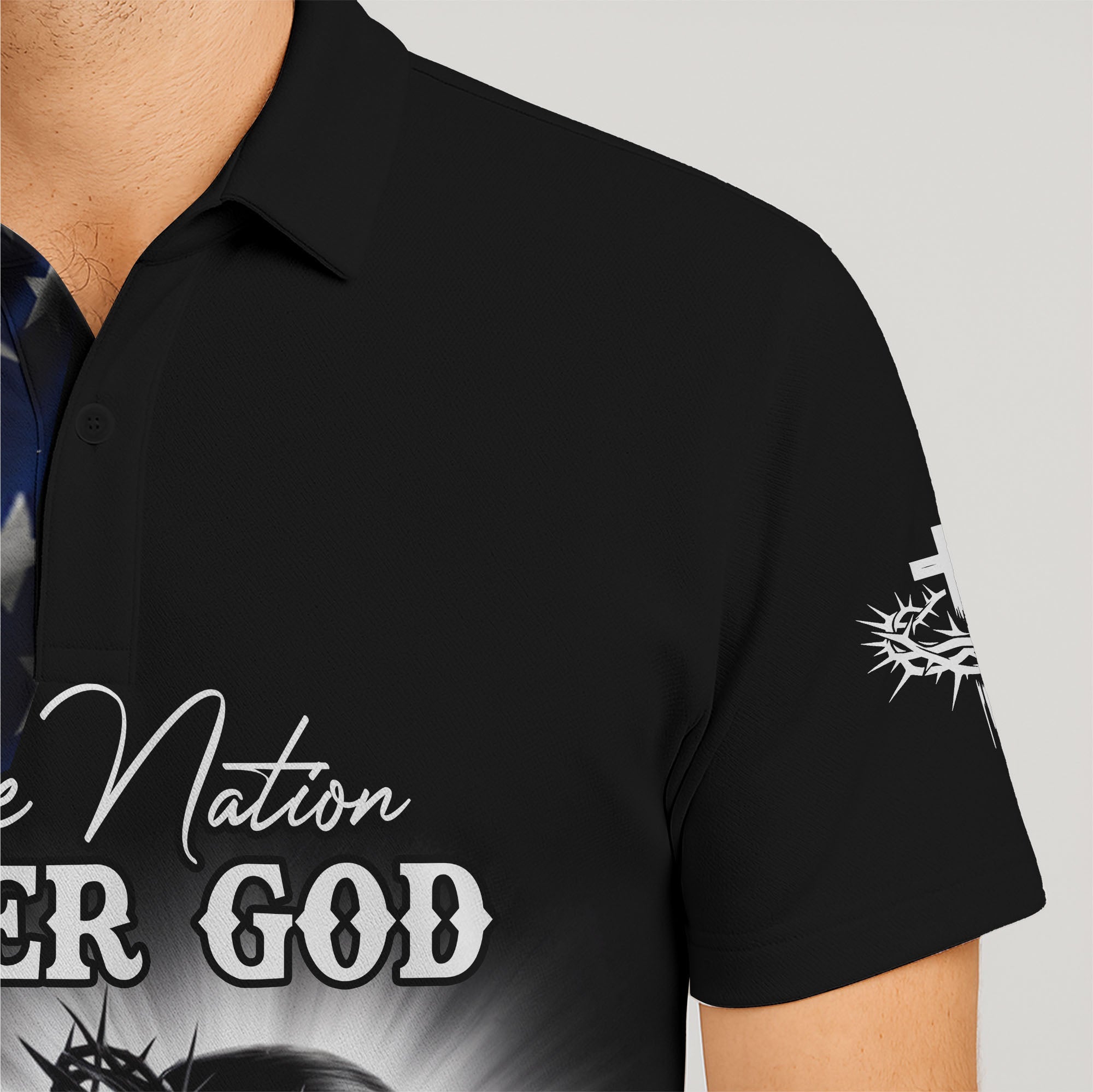 One Nation Under God Flag Polo Deal