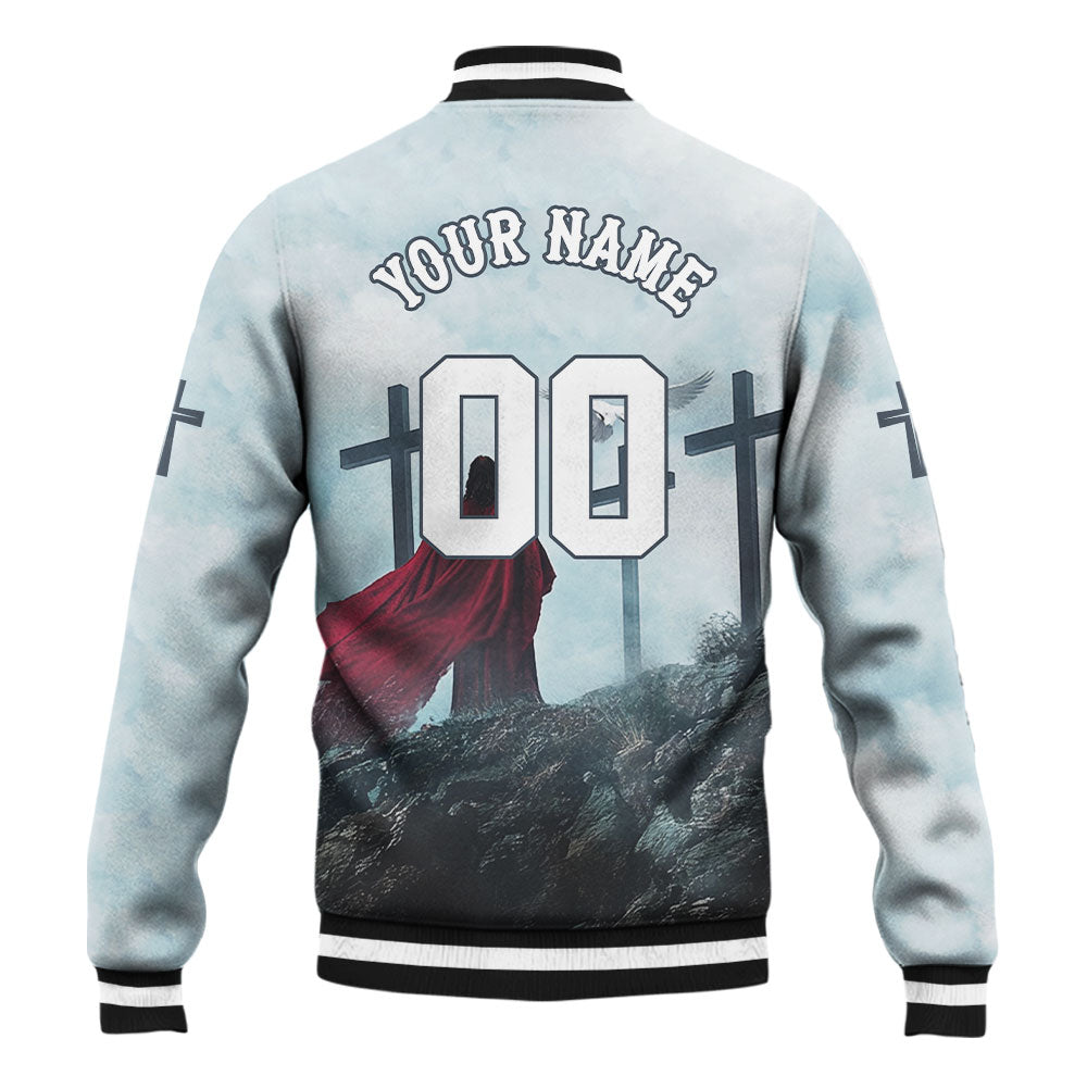 Blessed by GOD Loved by JESUS Led by the SPIRIT Baseball Jacket
