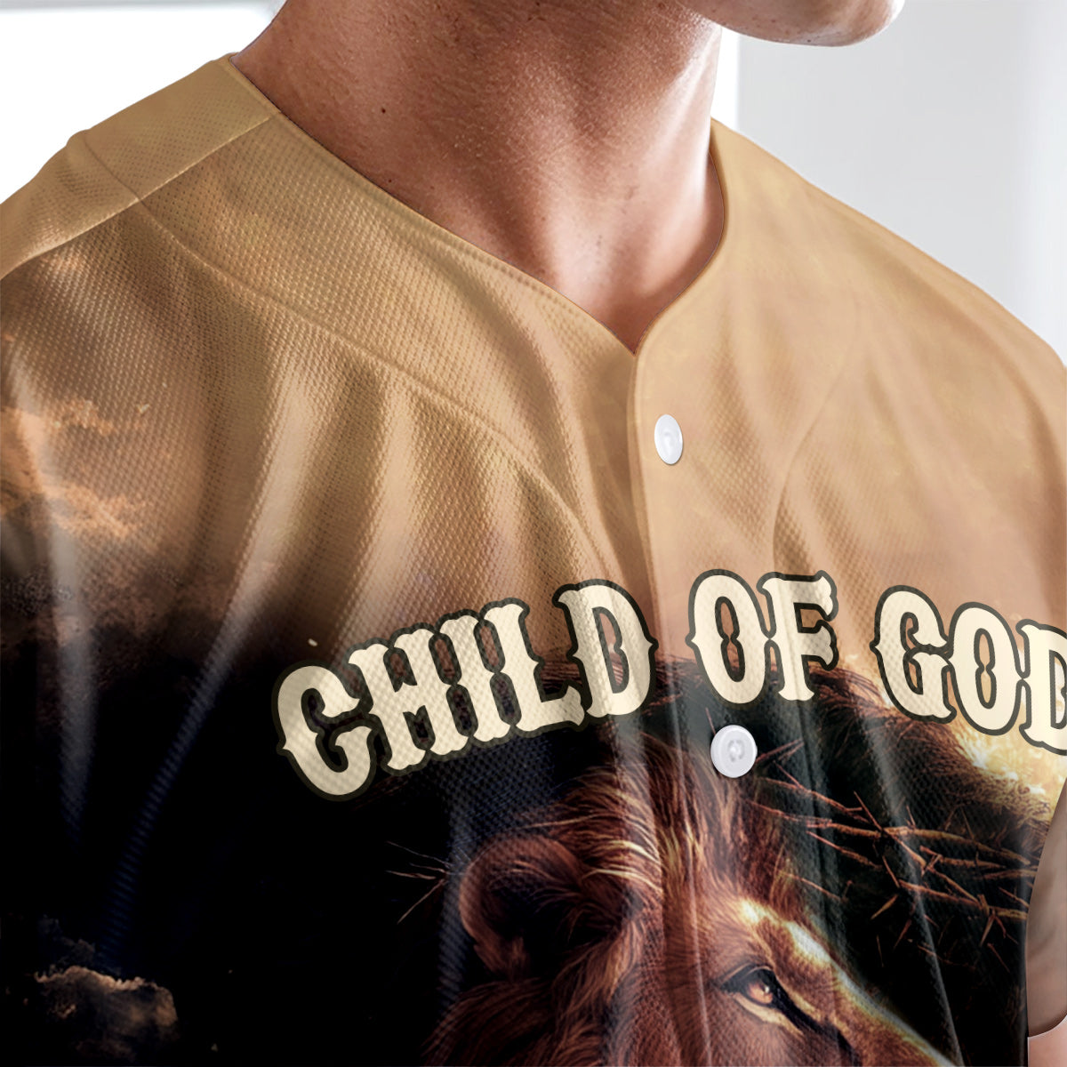 Child of God He Is Risen Baseball Jersey 2