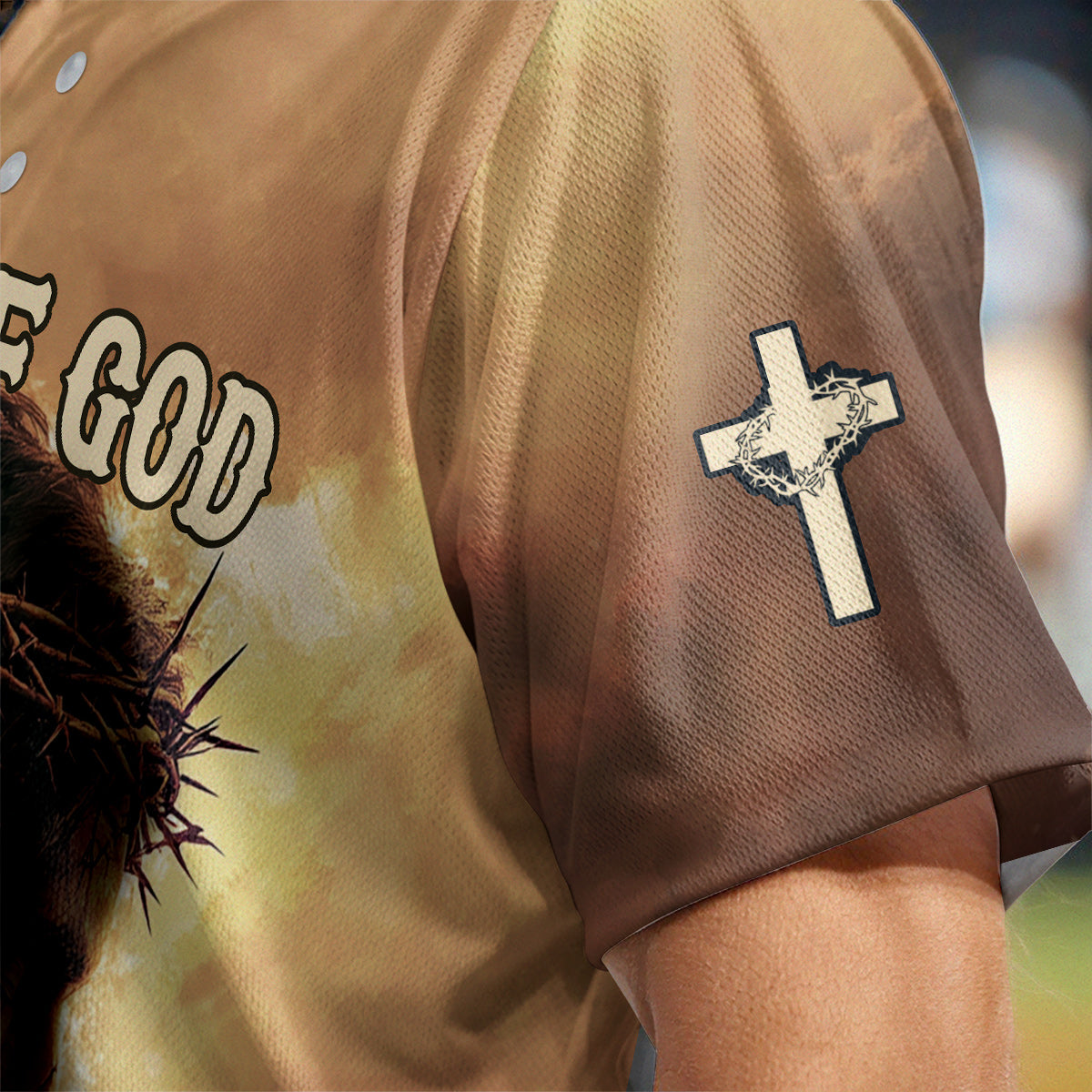 Child of God He Is Risen Baseball Jersey