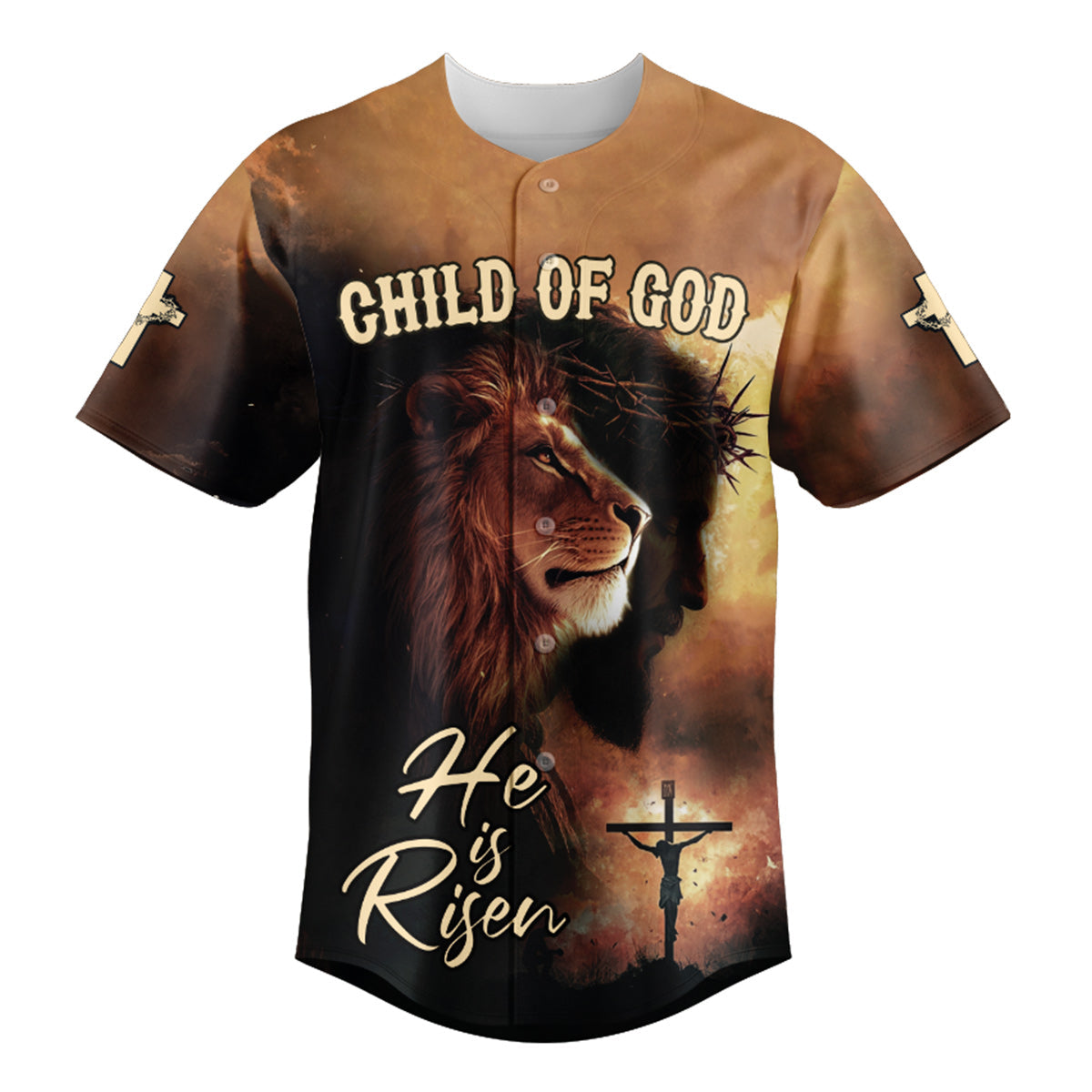 Child of God He Is Risen Baseball Jersey