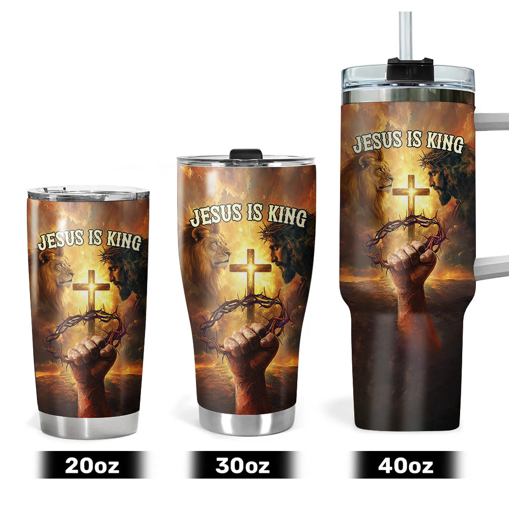 Jesus Is King Tumbler