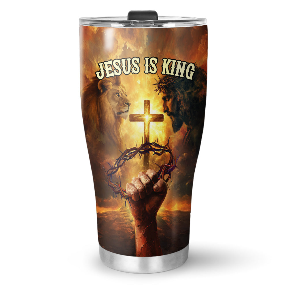 Jesus Is King Tumbler