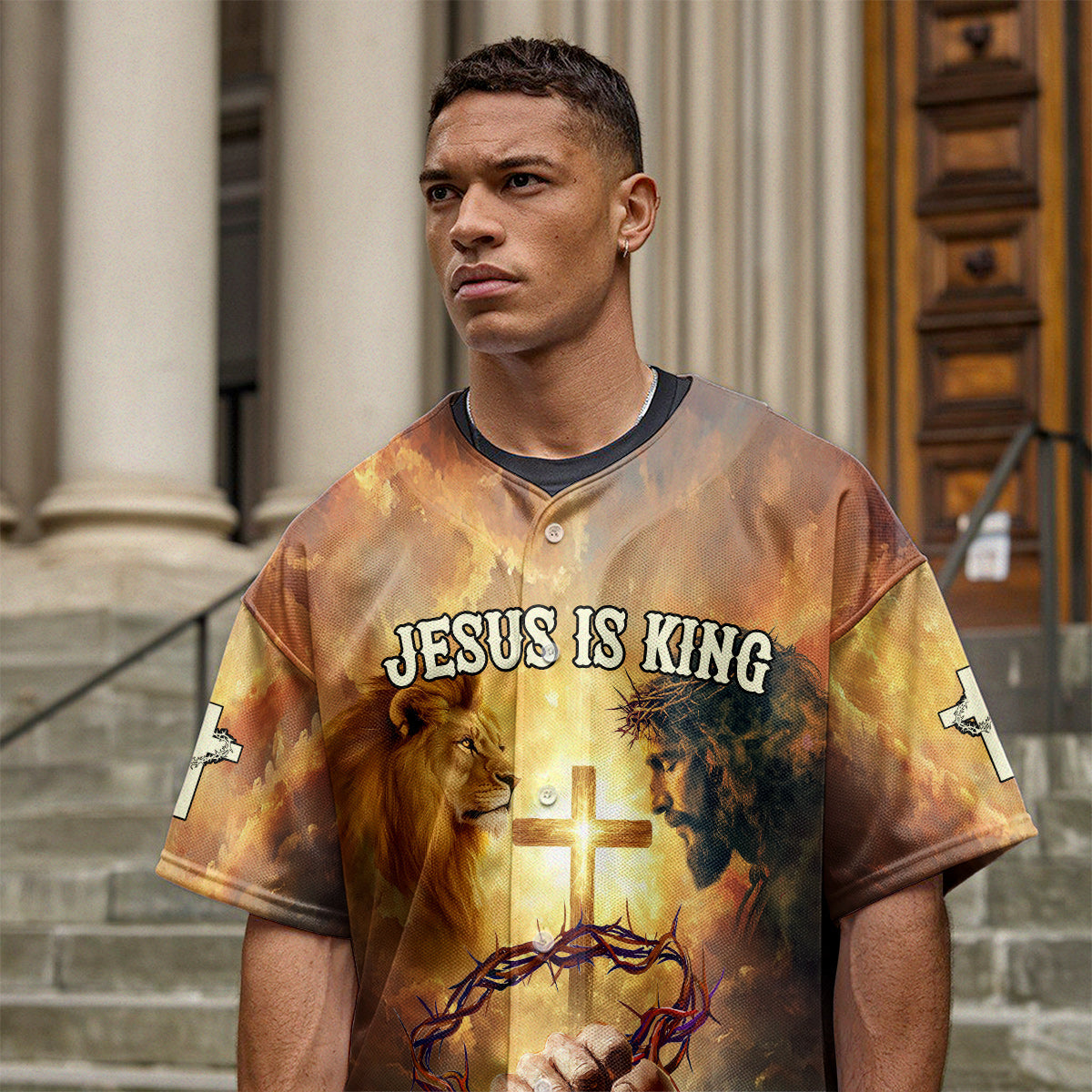 Jesus Is King Baseball Jersey