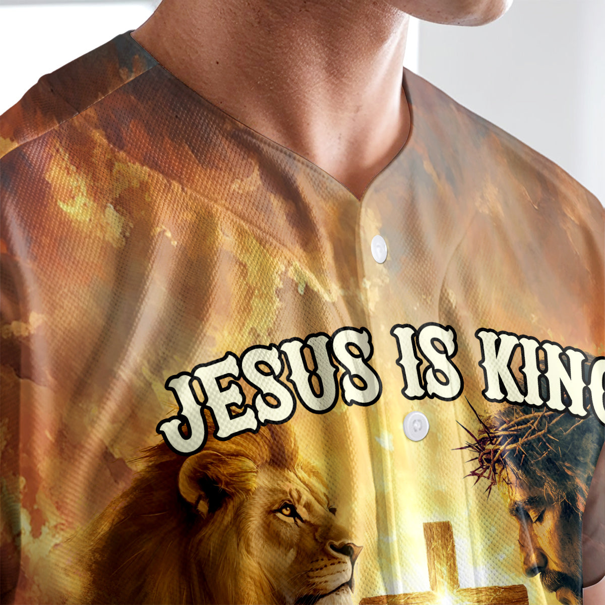 Jesus Is King Baseball Jersey
