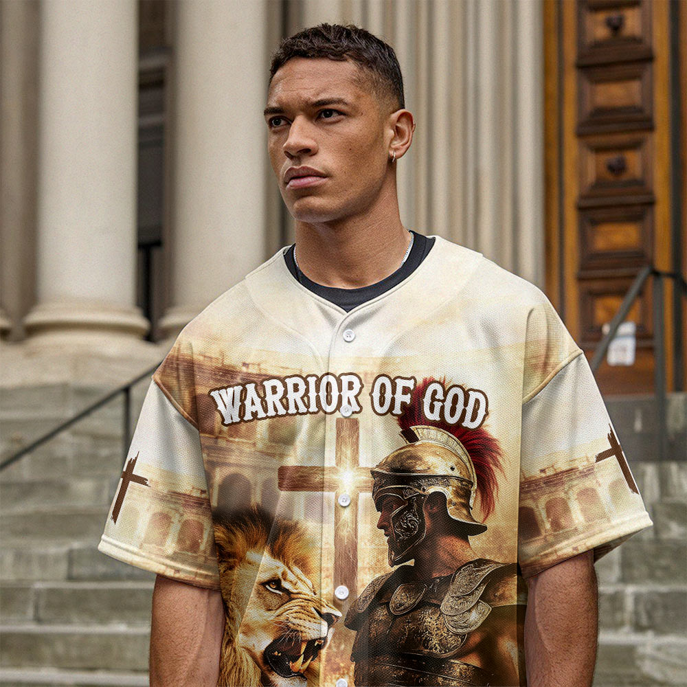 Warrior Of God Custom Name Baseball Jersey