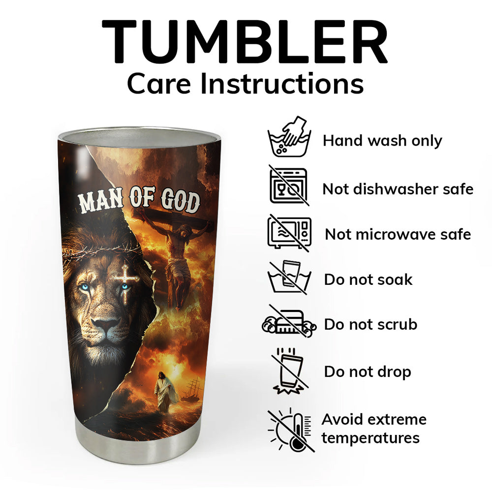 Man Of God Redeemed Strength Tumbler
