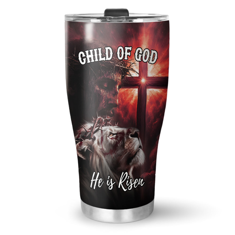 Child Of God Risen Warrior Tumbler