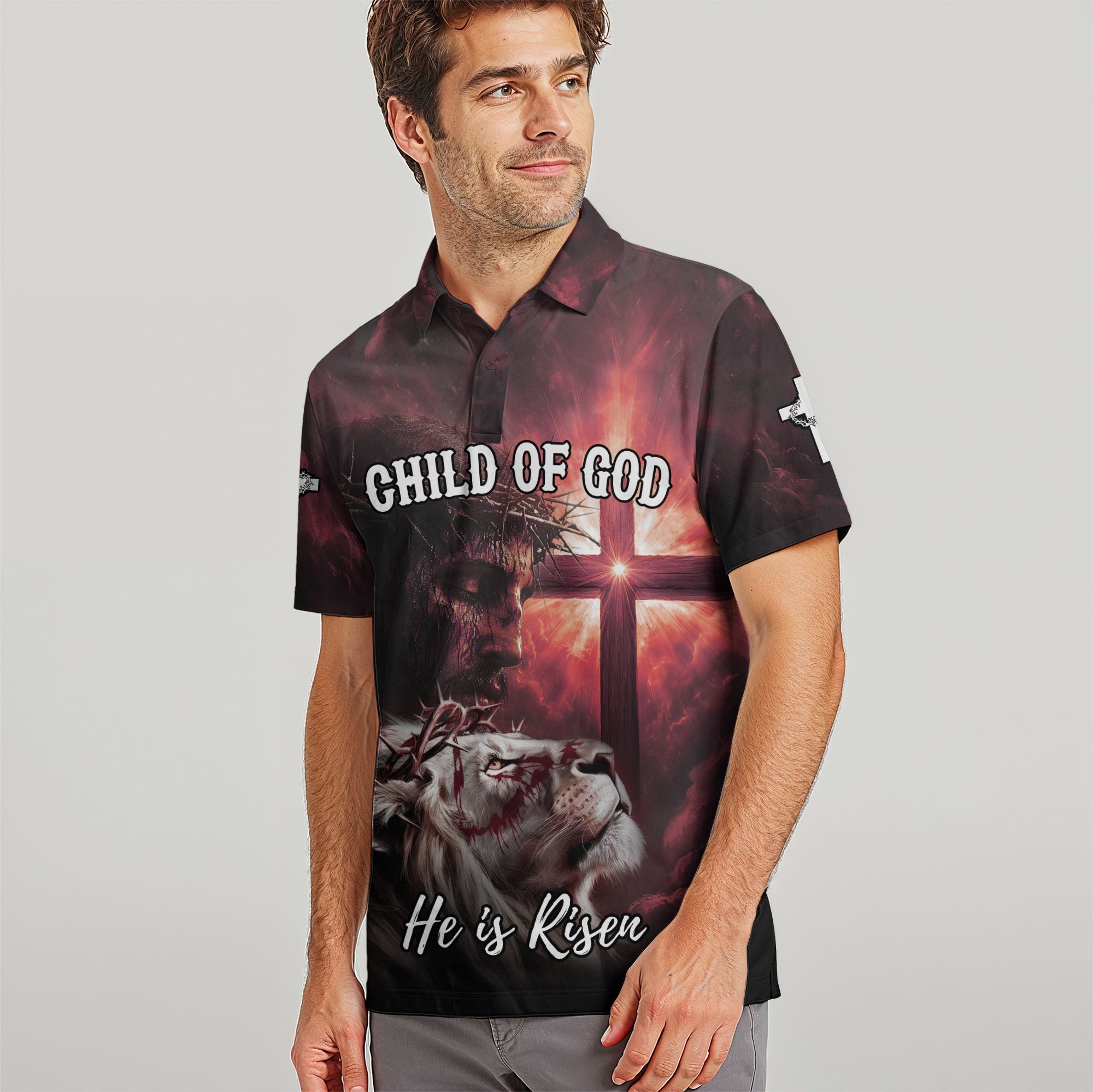 Child of God Red Cross Polo