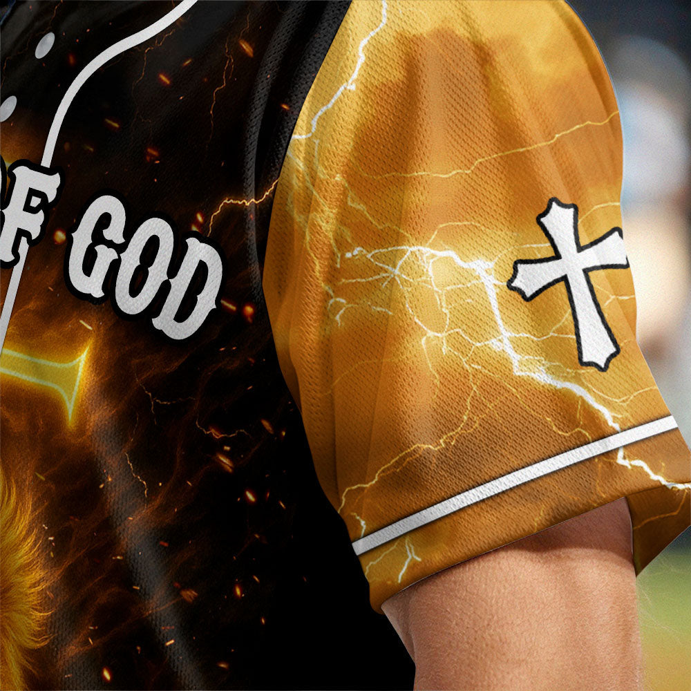 Man Of God Father's Day Baseball Jersey