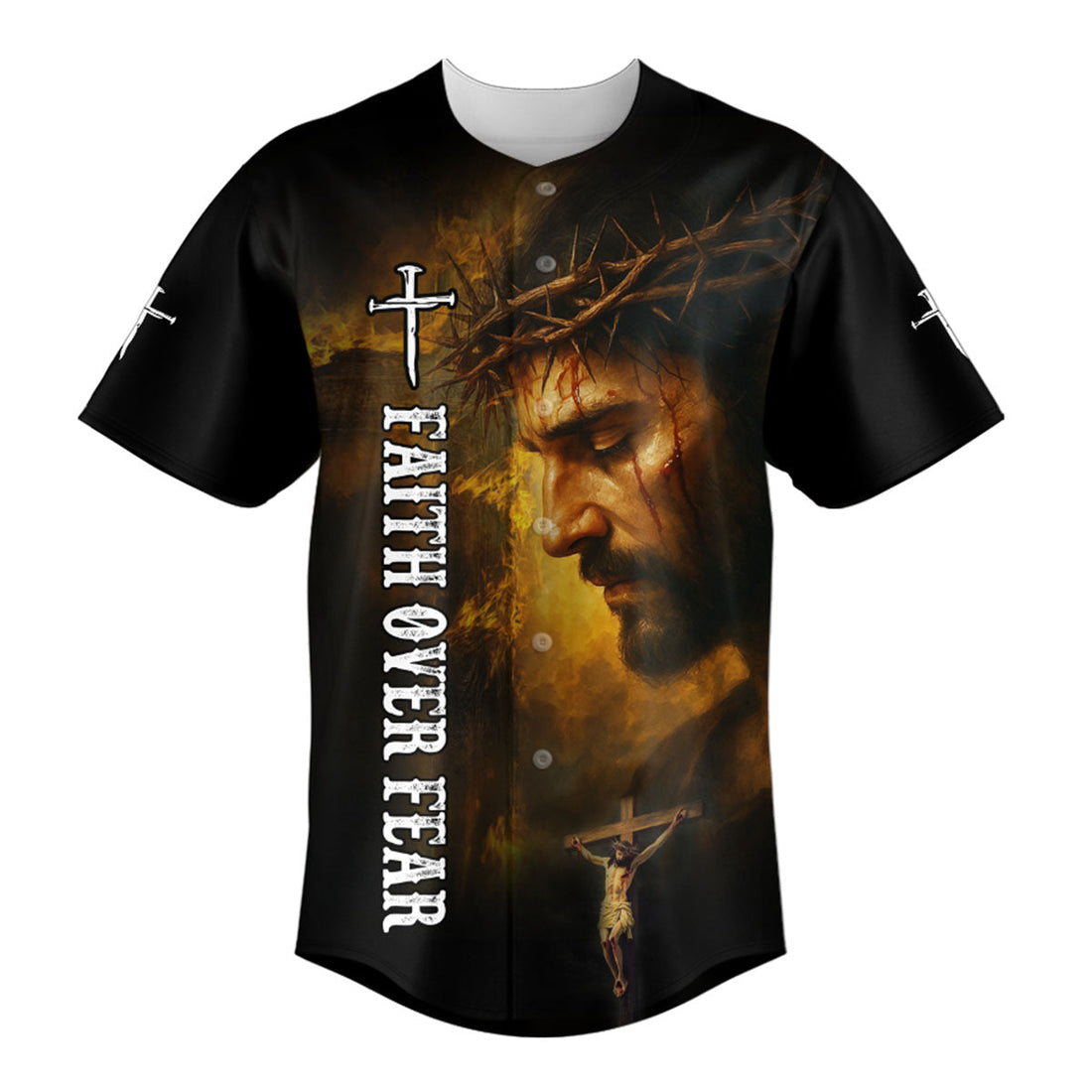 1 Cross 3 Nails 4 Given Baseball Jersey Deal