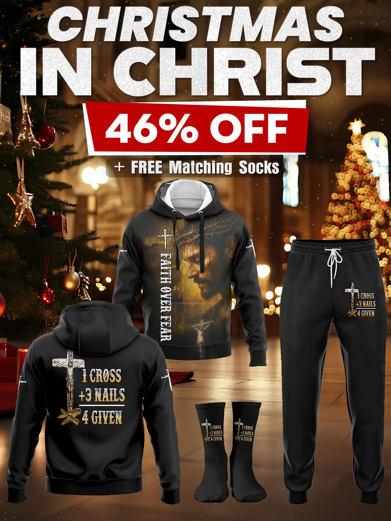 1 Cross 3 Nails 4 Given Christmas In Christ Bundle