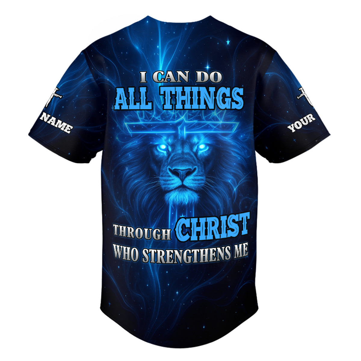 I Can Do All Things Through Christ Who Strengthens Me Custom Name Baseball Jersey