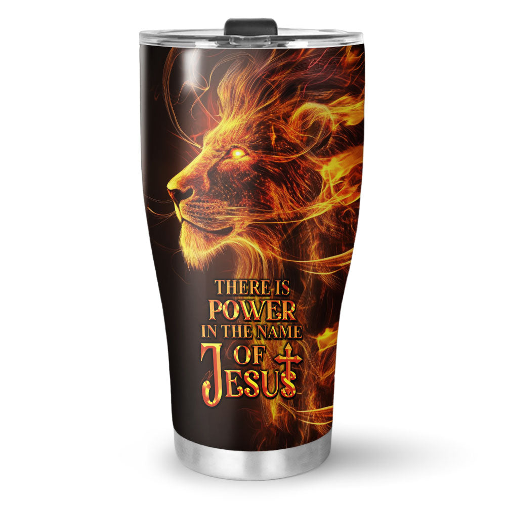 There is Power in the Name of Jesus Stainless Steel Tumbler
