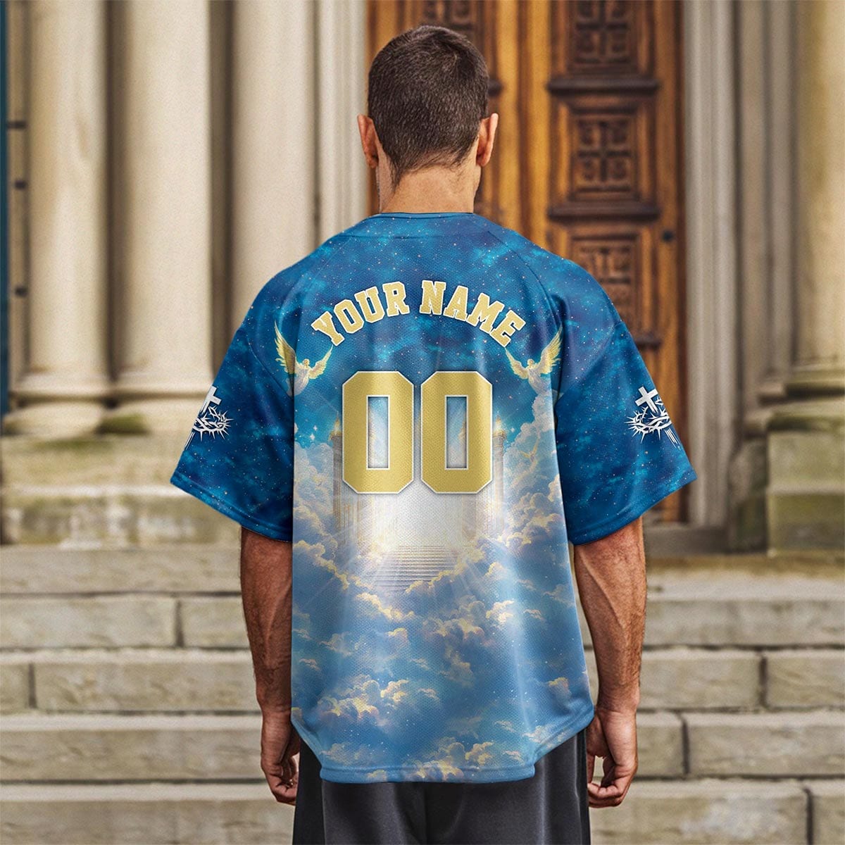 Jesus is the Key to Heaven Baseball Jersey