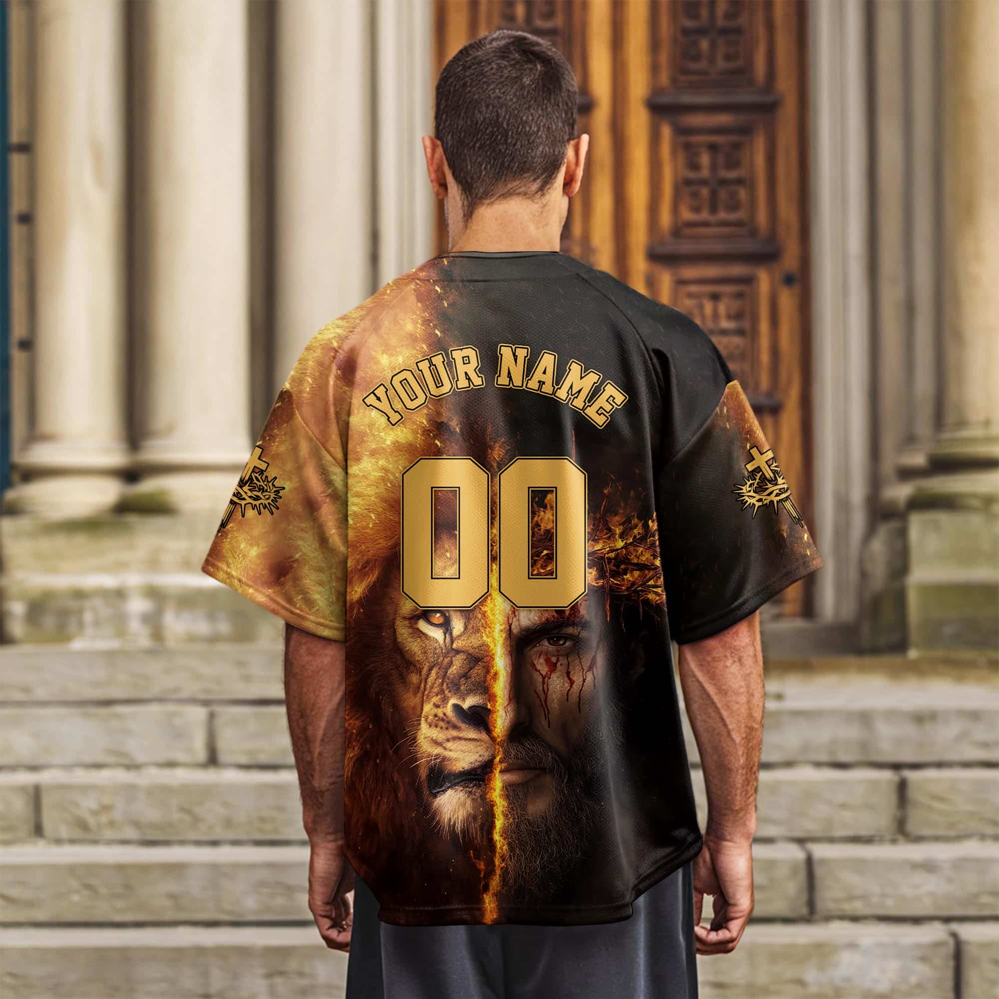 Jesus Is King Lion Baseball Jersey