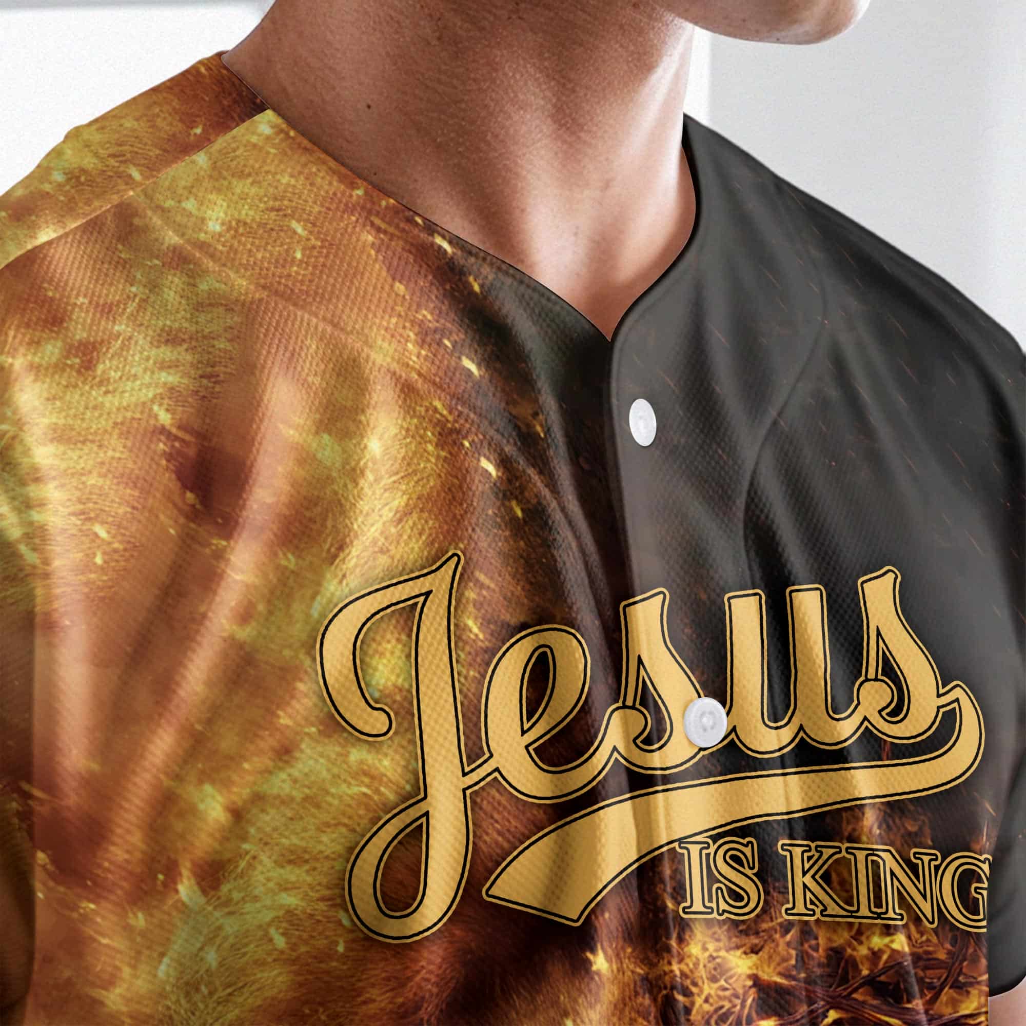 Jesus Is King Lion Baseball Jersey