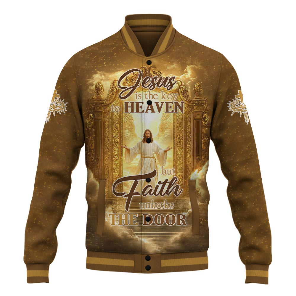 Jesus is the Key to Heaven Baseball Jacket