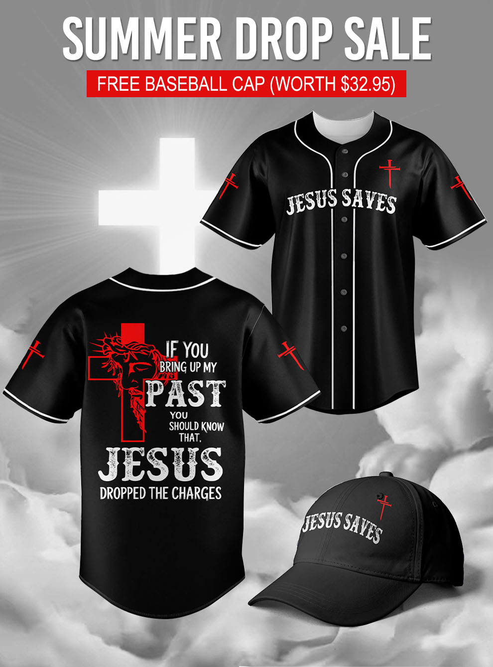 "Redemption" Black Jersey & Hat Bundle