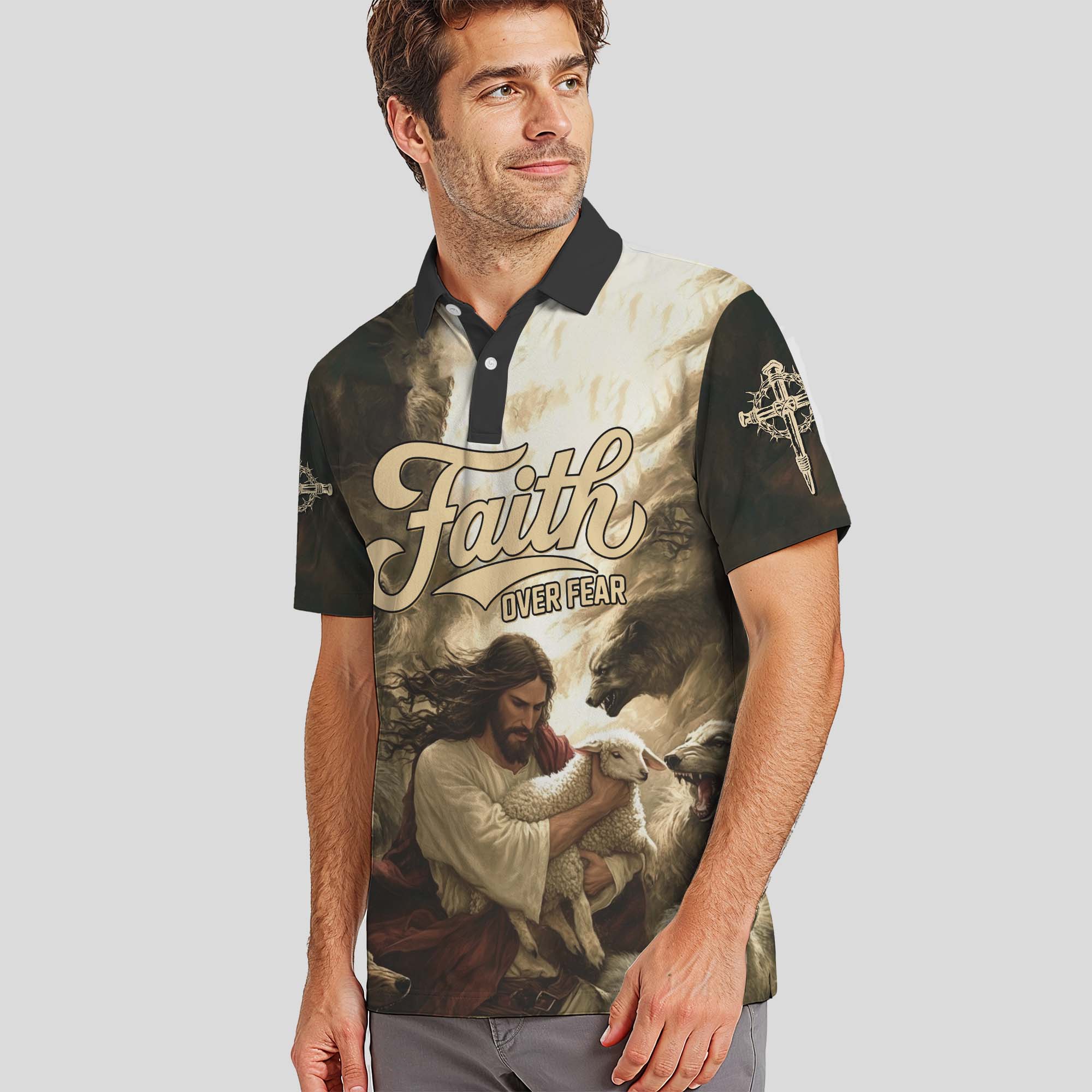 Jesus Protect the Lamp Polo