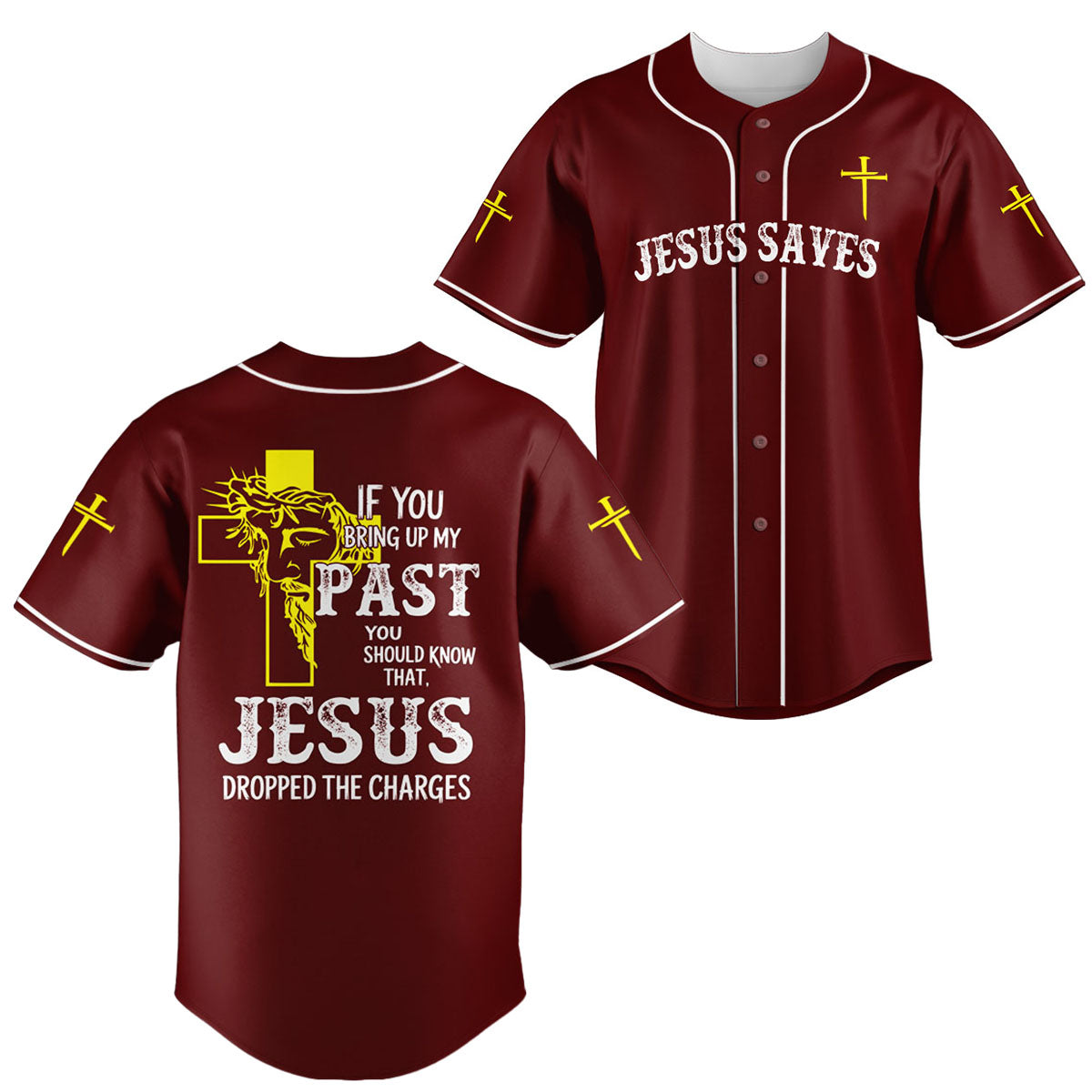 “Redemption” Maroon Baseball Jersey & Hat Bundle